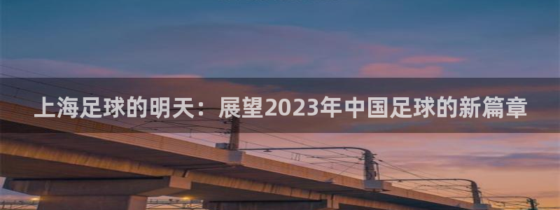 易游app下载安卓：上海足球的明天：展望2023年中国足球的